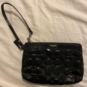 Coach Black Wristlet